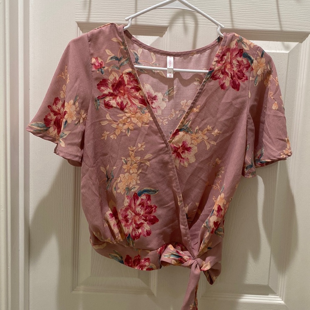 Pink Floral Top